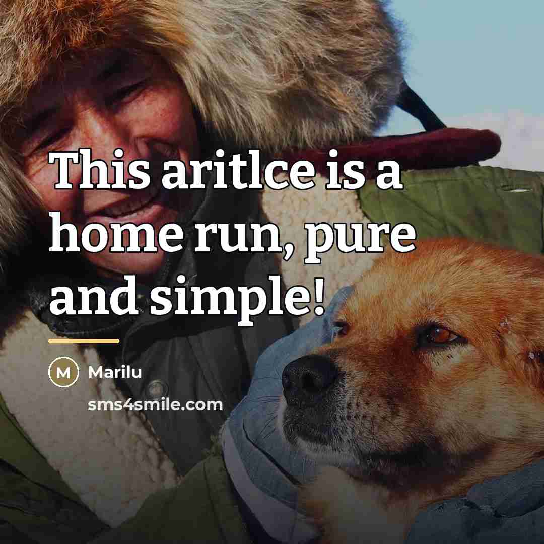 “This aritlce is a home run, pure and simple!…” quote by Marilu