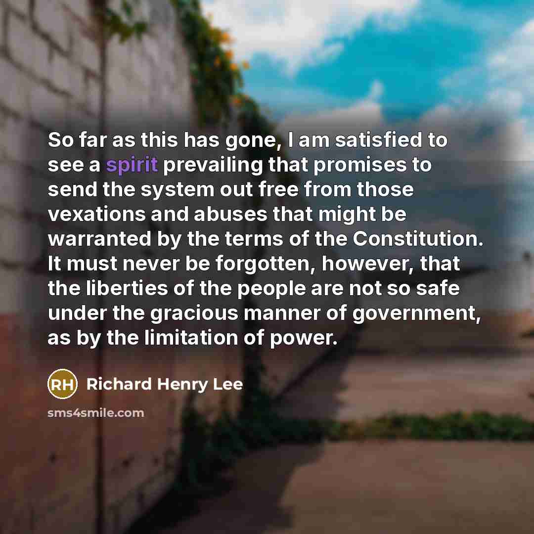 “So far as this has gone, I am satisfied to…” quote by Richard Henry Lee