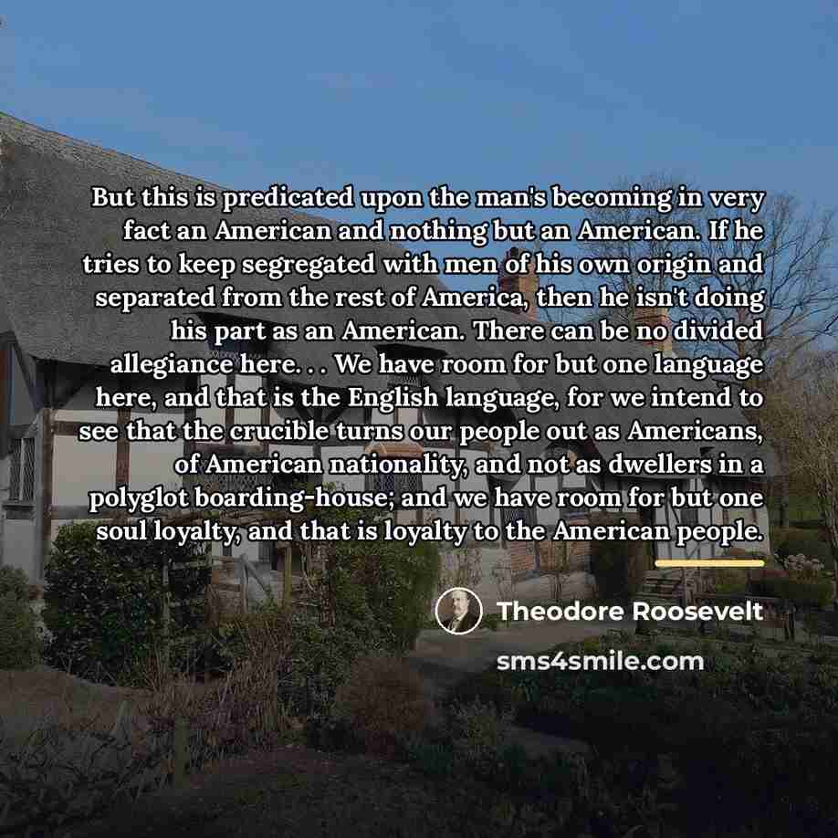 “But this is predicated upon the man's becoming in very…” quote by Theodore Roosevelt