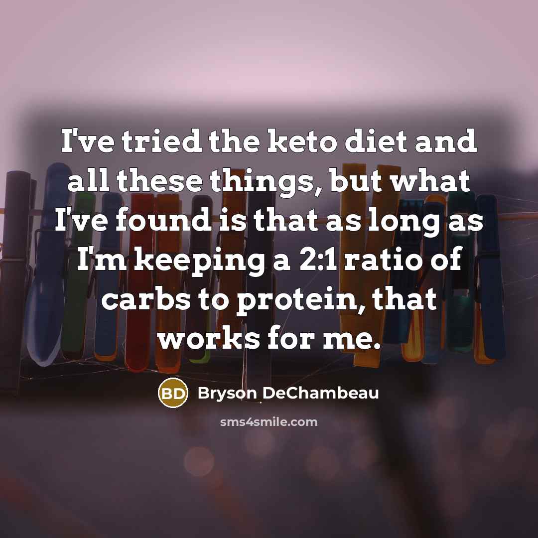 “I've tried the keto diet and all these things, but…” quote by Bryson DeChambeau