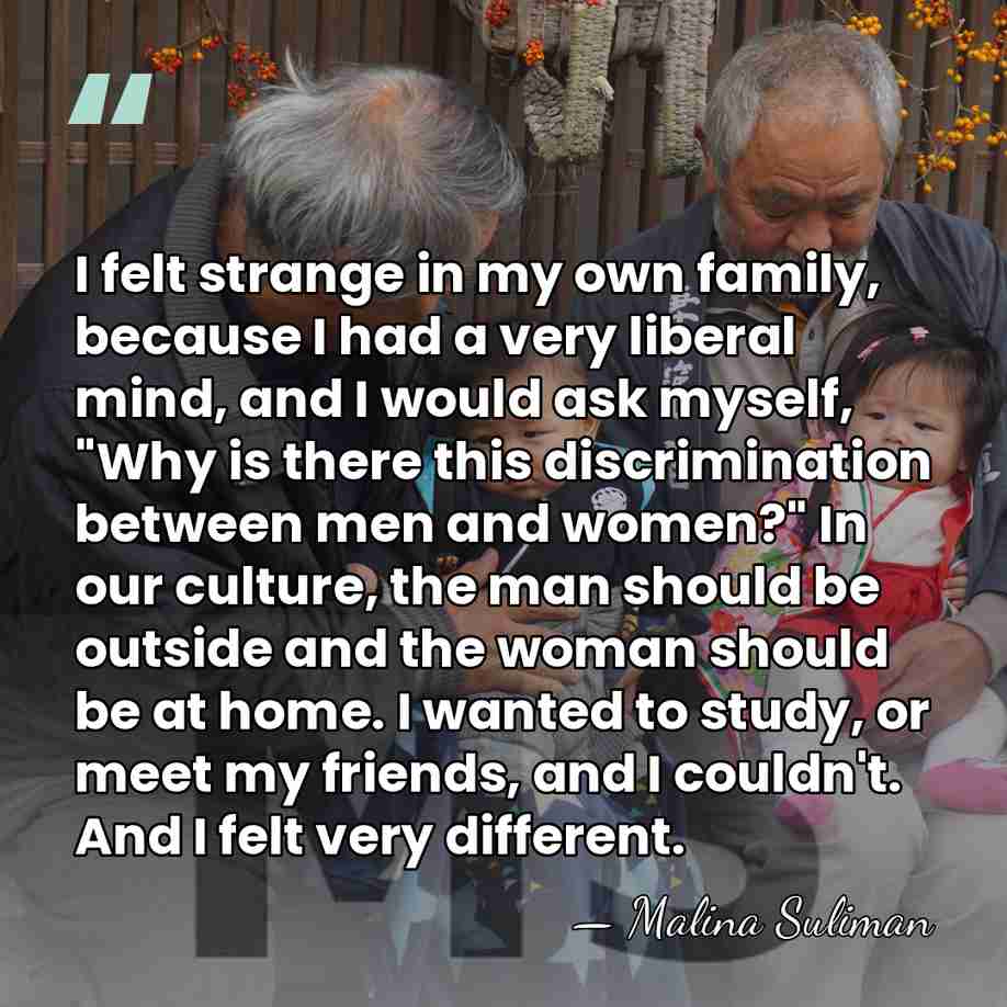I felt strange in my own family, because I had a very&hellip; - Malina Suliman