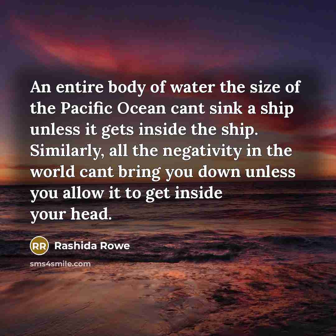“An entire body of water the size of the Pacific…” quote by Rashida Rowe