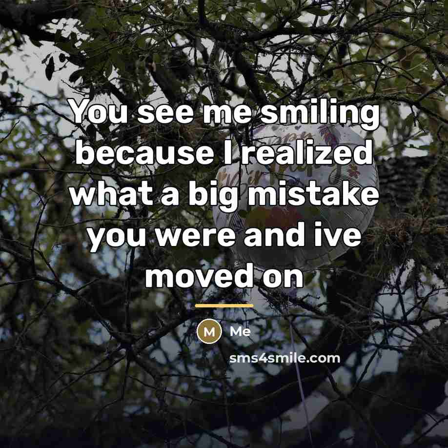 “You see me smiling because I realized what a big…” quote by Me