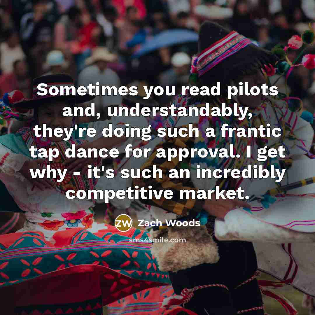 “Sometimes you read pilots and, understandably, they're doing such a…” quote by Zach Woods