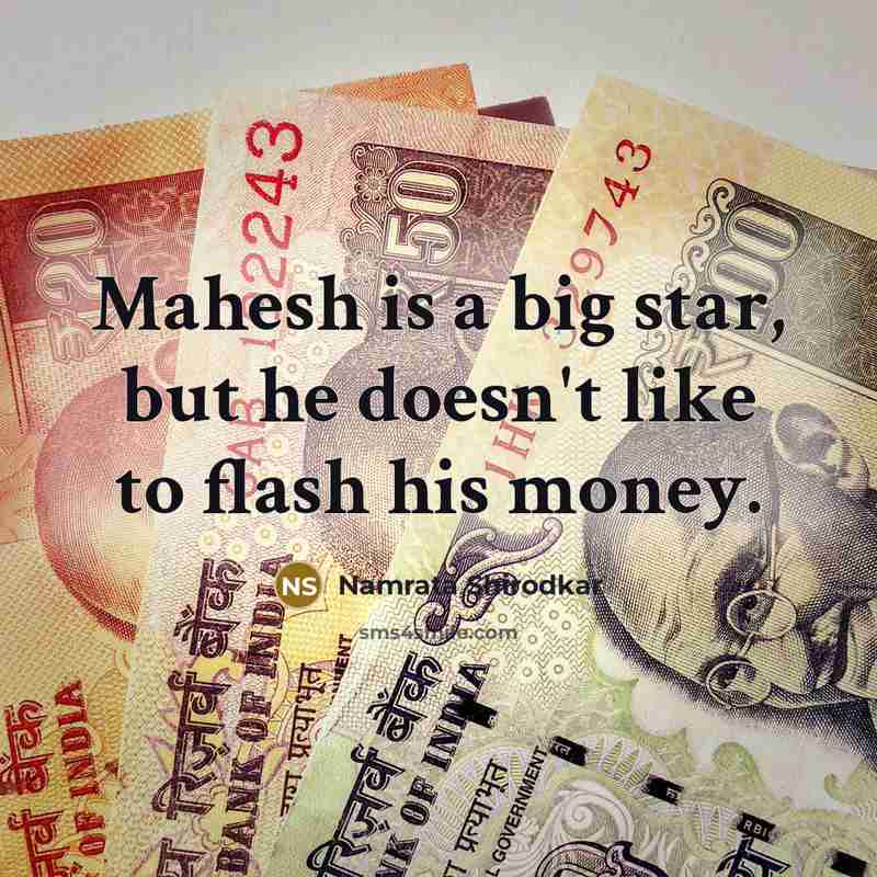 “Mahesh is a big star, but he doesn't like to…” quote by Namrata Shirodkar