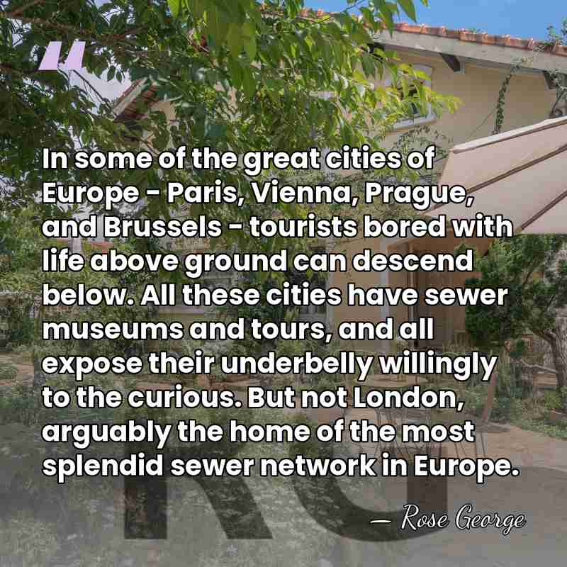 In some of the great cities of Europe - Paris, Vienna, Prague,&hellip; - Rose George