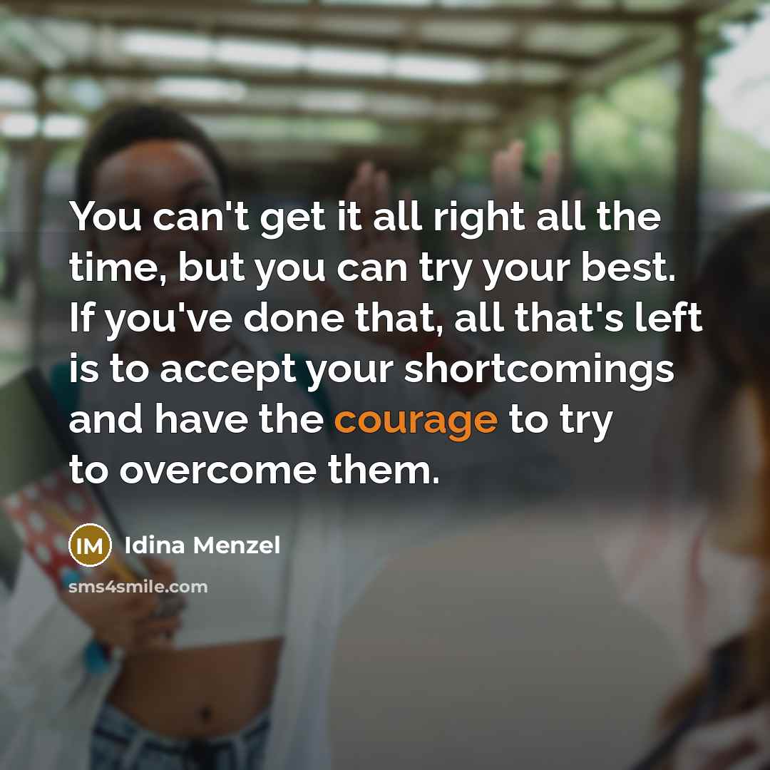 “You can't get it all right all the time, but…” quote by Idina Menzel
