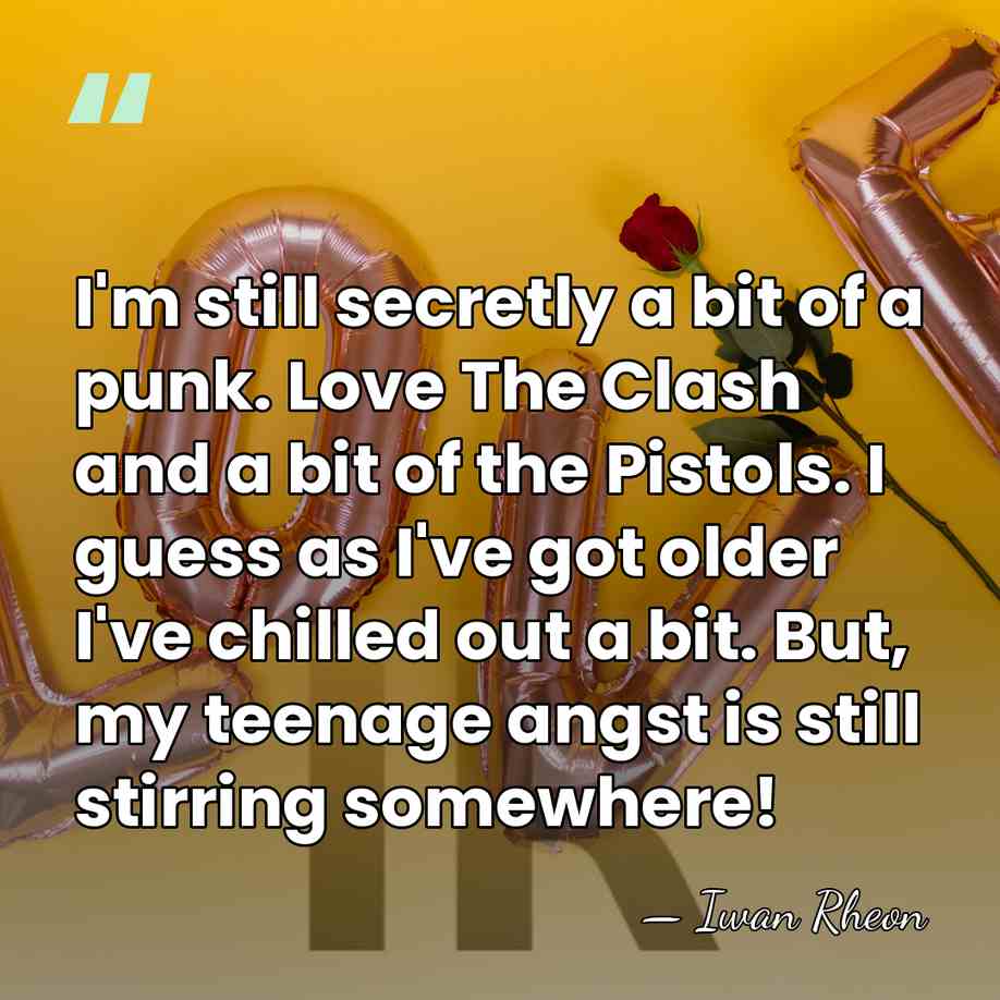 I'm still secretly a bit of a punk. Love The Clash and&hellip; - Iwan Rheon