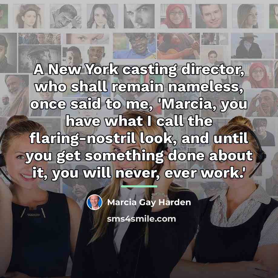 “A New York casting director, who shall remain nameless, once…” quote by Marcia Gay Harden