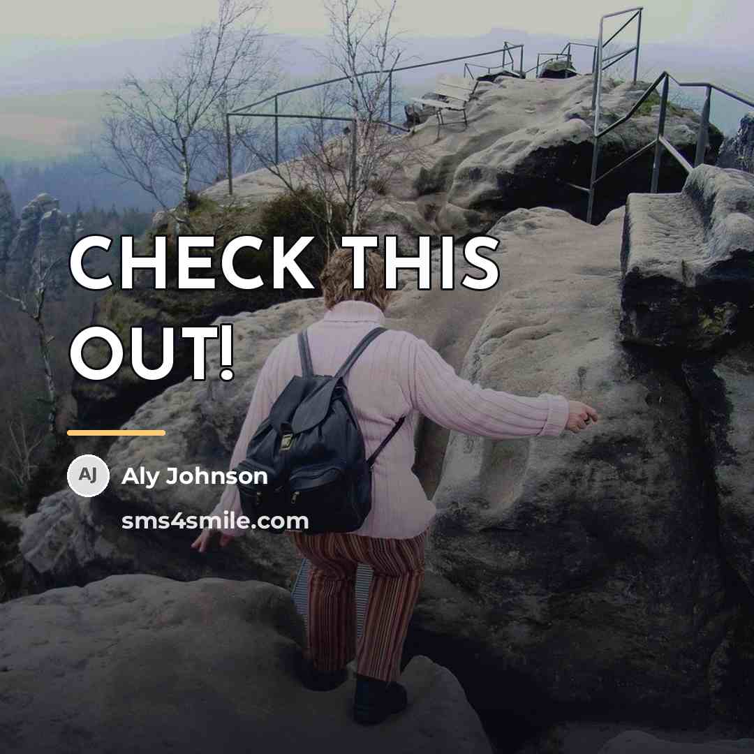 “CHECK THIS OUT!…” quote by Aly Johnson