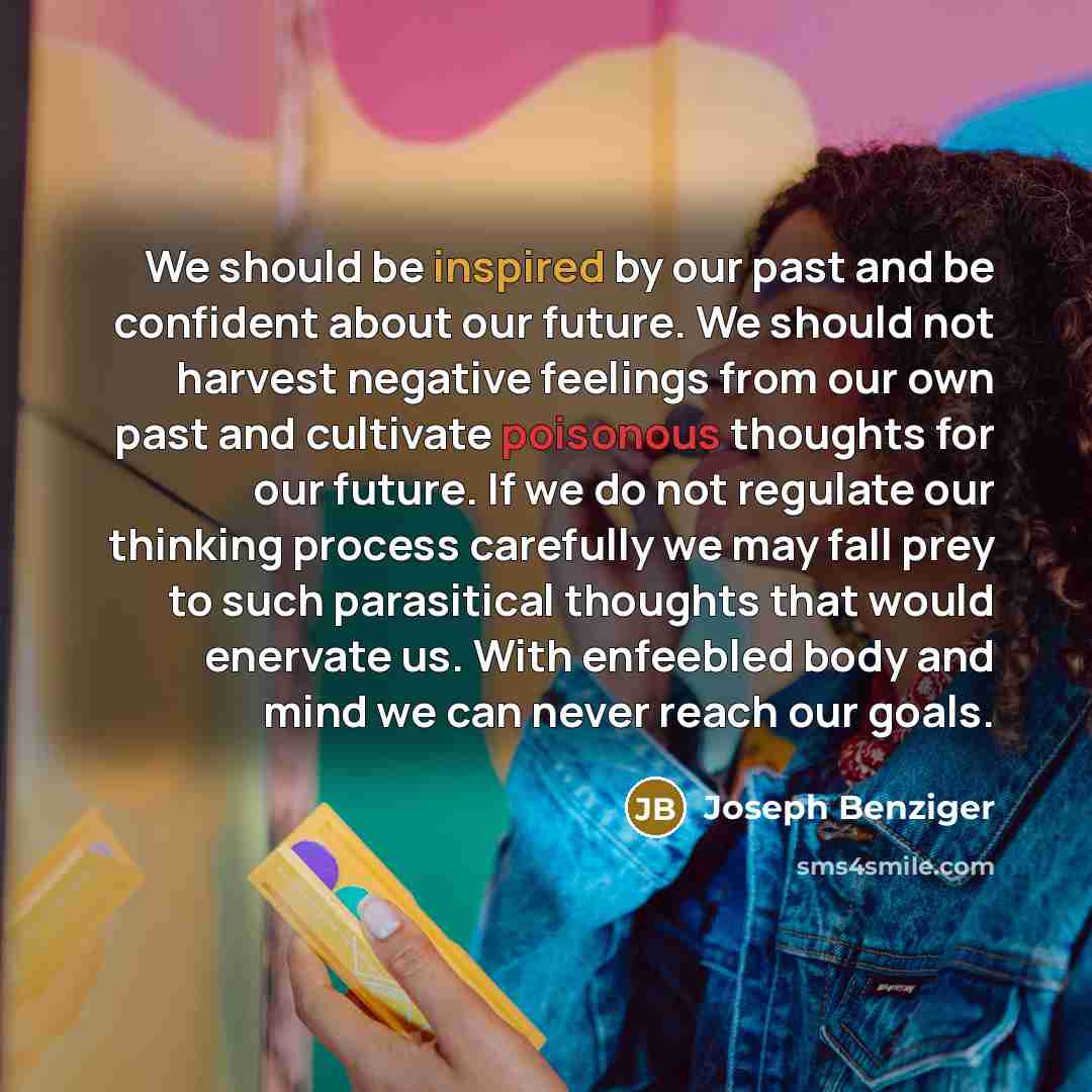 “We should be inspired by our past and be confident…” quote by Joseph Benziger