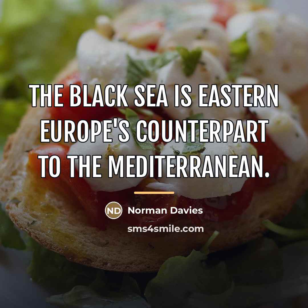 “The Black Sea is Eastern Europe's counterpart to the Mediterranean.…” quote by Norman Davies