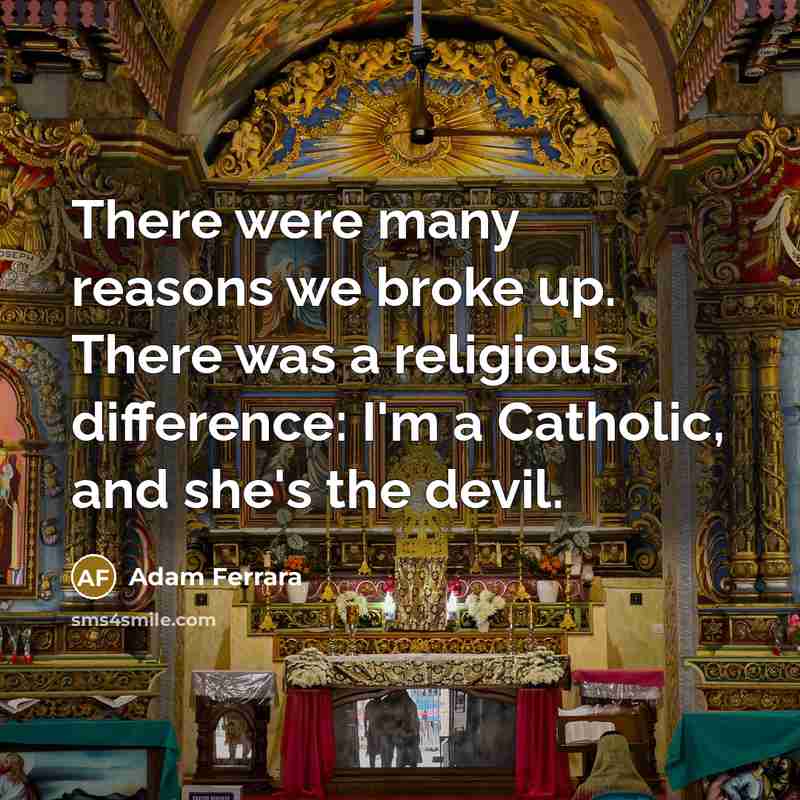 “There were many reasons we broke up. There was a…” quote by Adam Ferrara