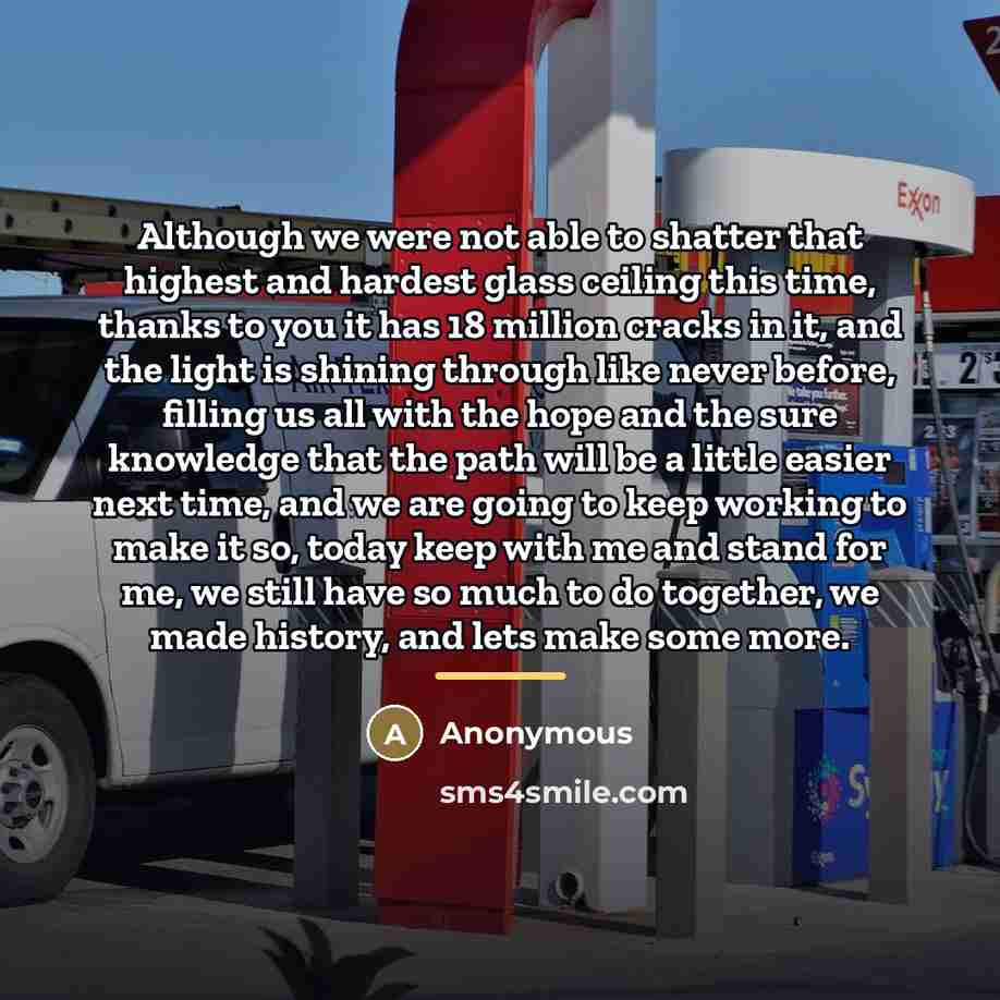 “Although we were not able to shatter that highest and…” quote by Anonymous