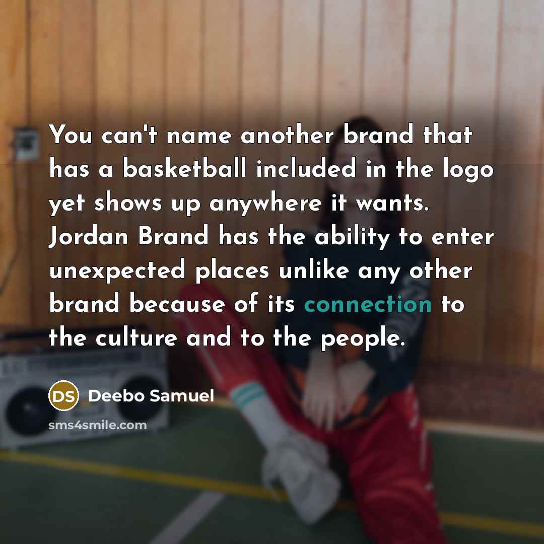 “You can't name another brand that has a basketball included…” quote by Deebo Samuel