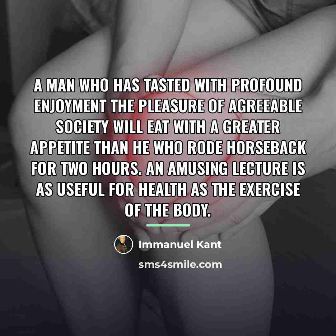“A man who has tasted with profound enjoyment the pleasure…” quote by Immanuel Kant