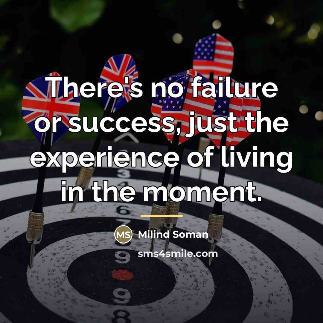 “There's no failure or success, just the experience of living…” quote by Milind Soman