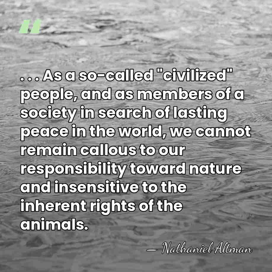 . . . As a so-called "civilized" people, and as members of&hellip; - Nathaniel Altman