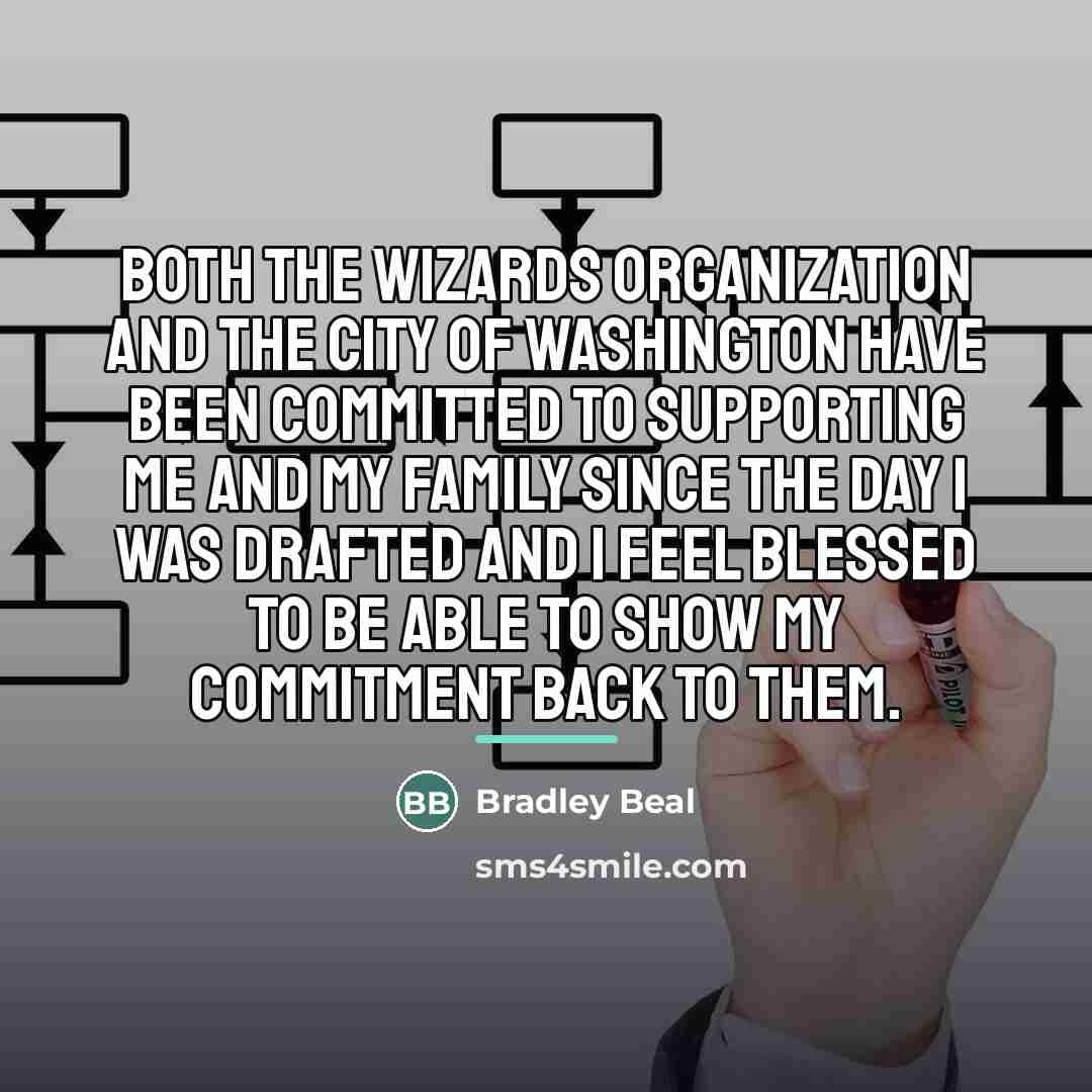 “Both the Wizards organization and the city of Washington have…” quote by Bradley Beal