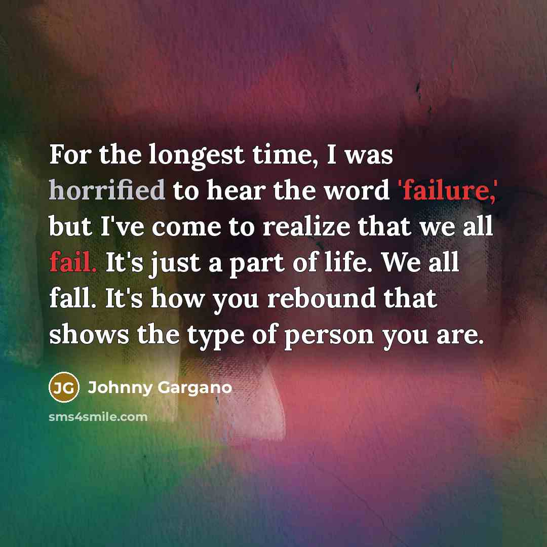 “For the longest time, I was horrified to hear the…” quote by Johnny Gargano