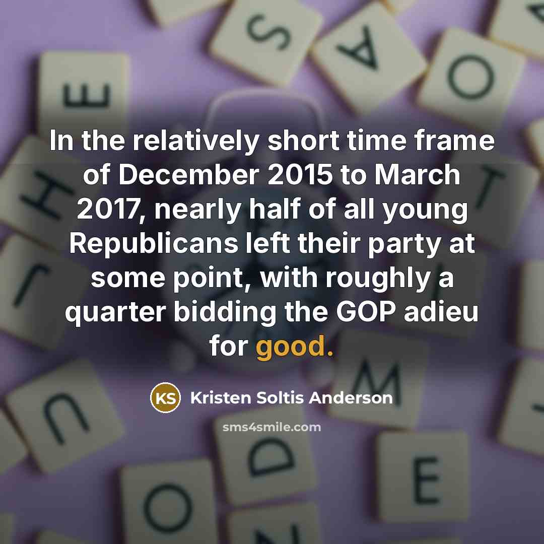 “In the relatively short time frame of December 2015 to…” quote by Kristen Soltis Anderson