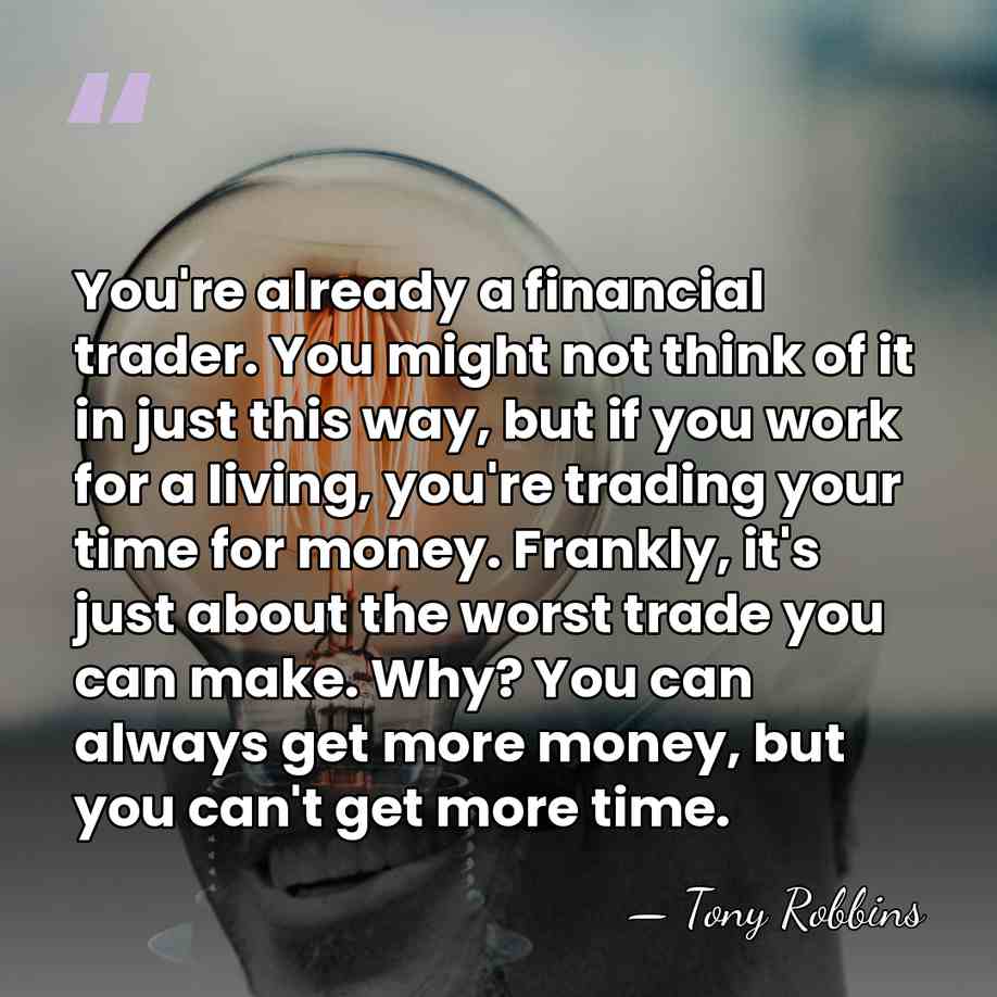 You're already a financial trader. You might not think of it in&hellip; - Tony Robbins