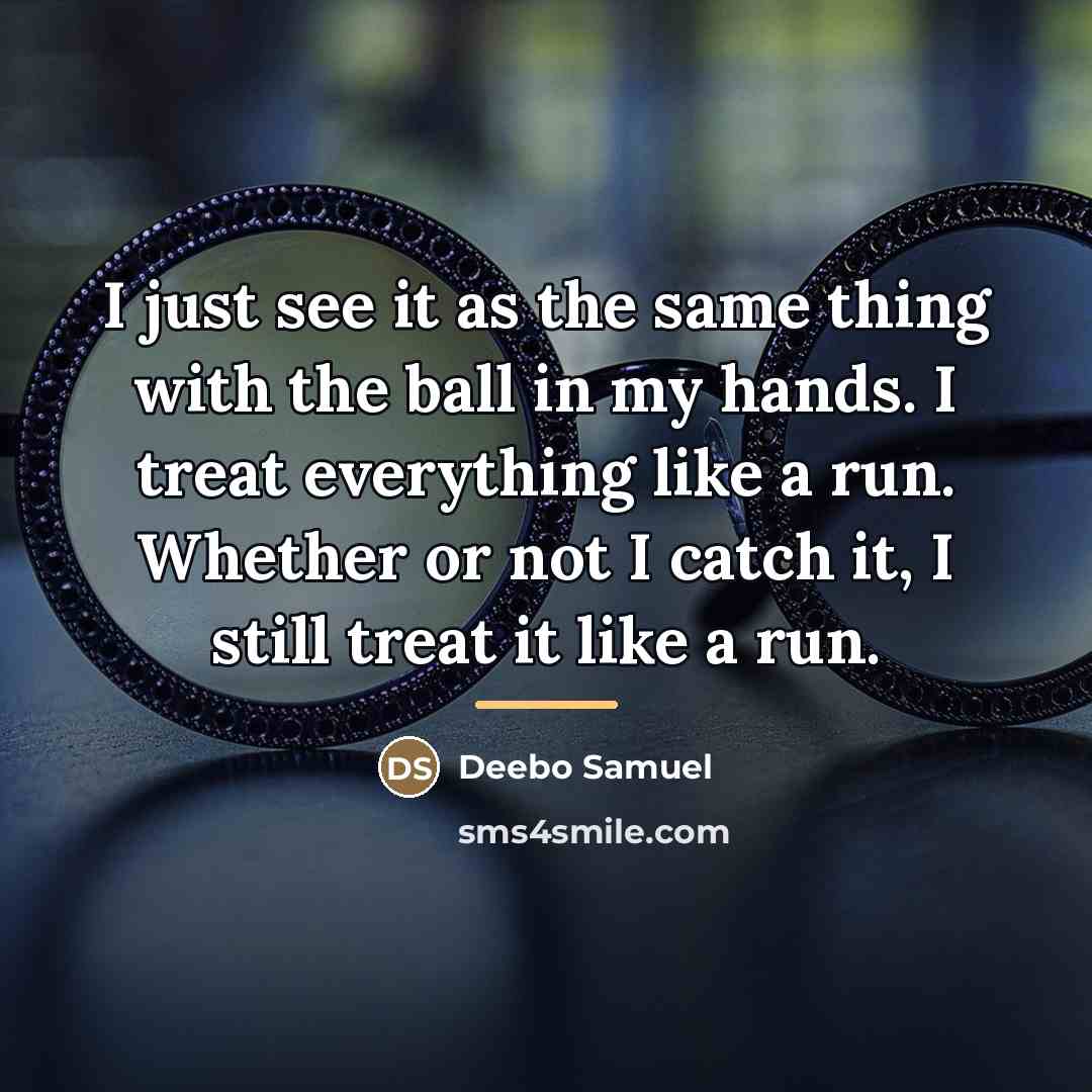 “I just see it as the same thing with the…” quote by Deebo Samuel