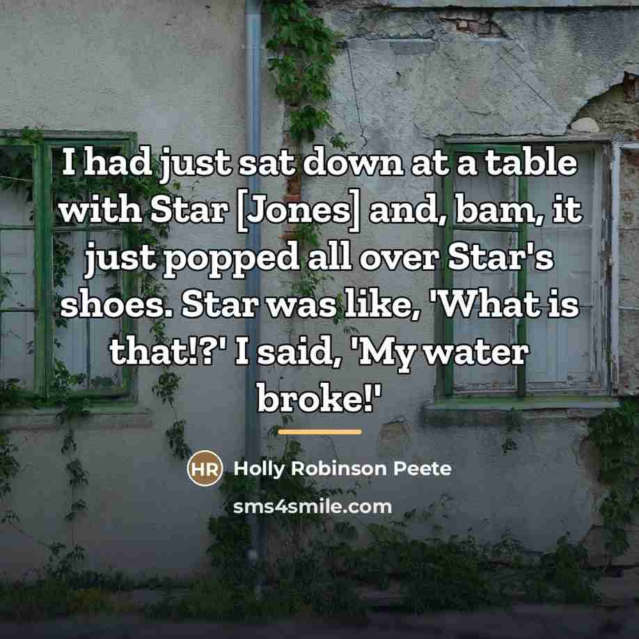 “I had just sat down at a table with Star…” quote by Holly Robinson Peete