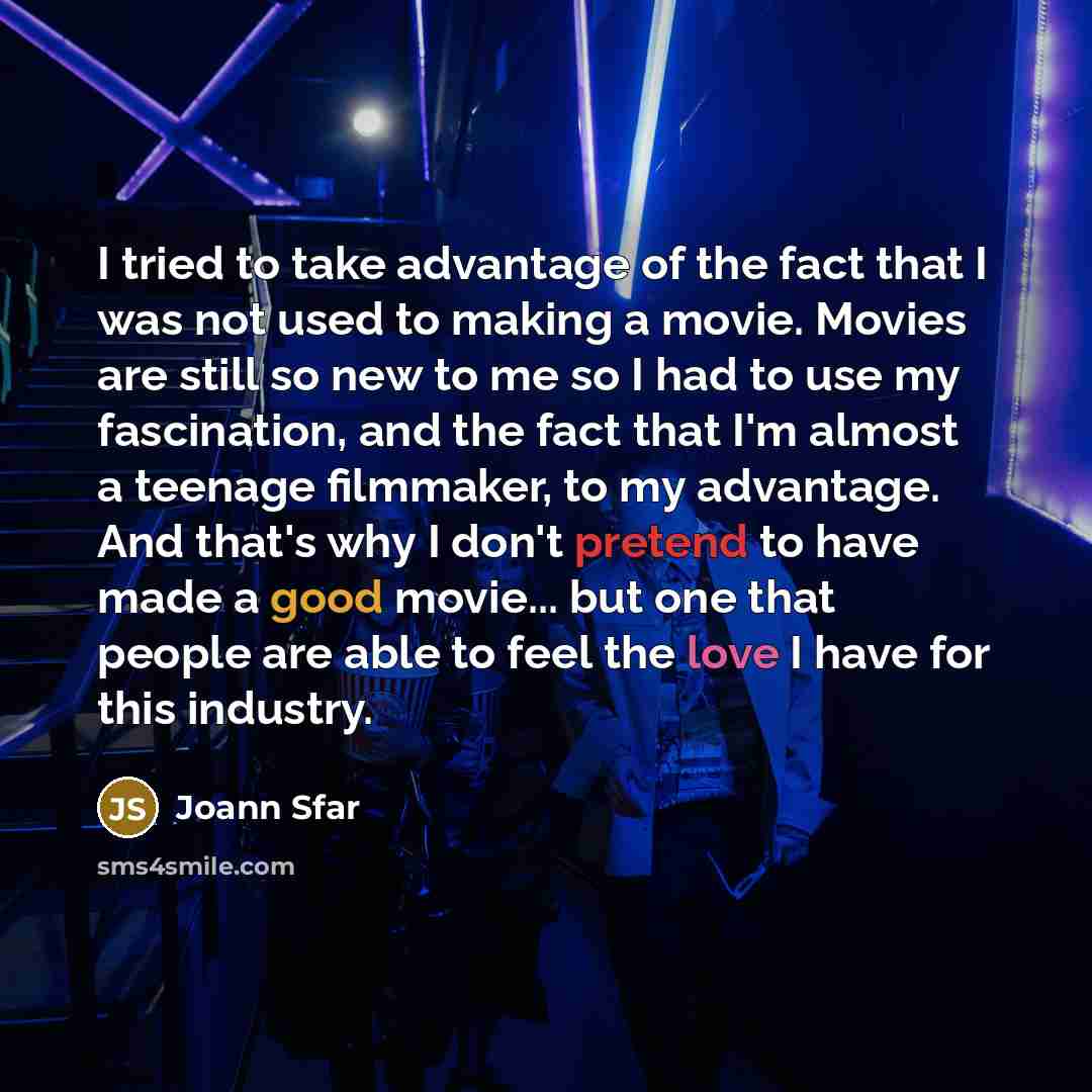 “I tried to take advantage of the fact that I…” quote by Joann Sfar