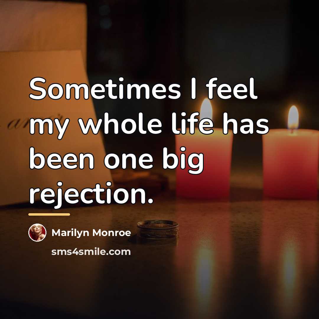 “Sometimes I feel my whole life has been one big…” quote by Marilyn Monroe