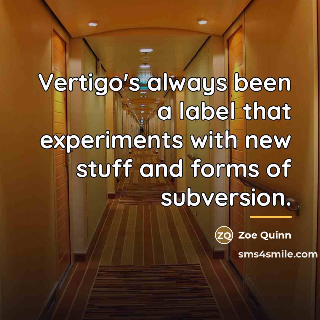 “Vertigo's always been a label that experiments with new stuff…” quote by Zoe Quinn