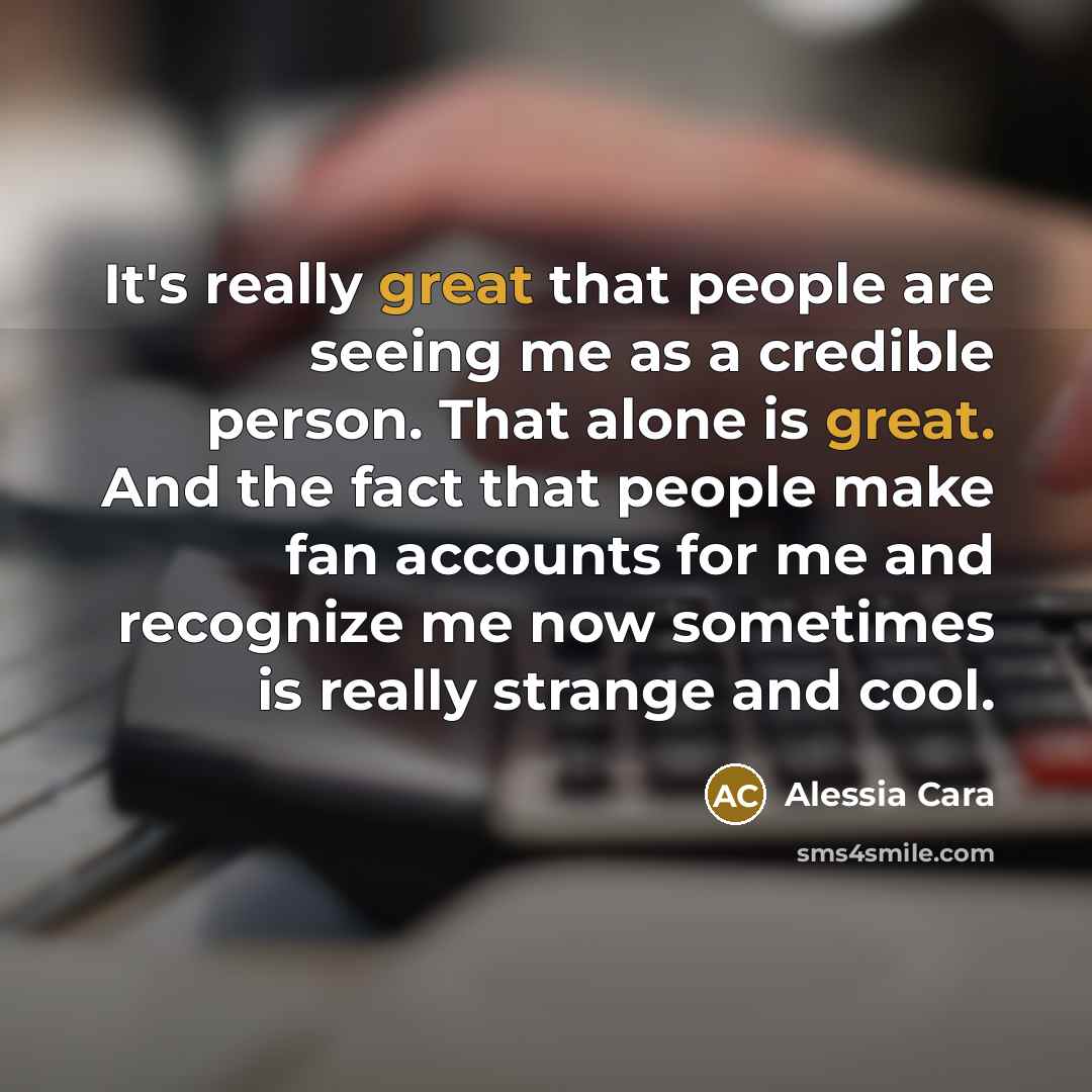 “It's really great that people are seeing me as a…” quote by Alessia Cara