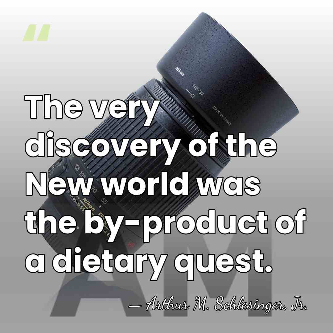The very discovery of the New world was the by-product of a&hellip; - Arthur M. Schlesinger, Jr.
