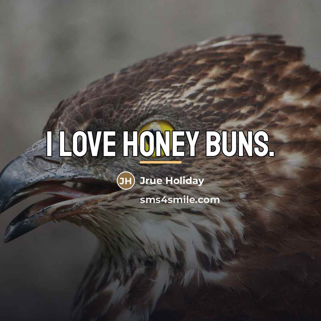 “I love honey buns.…” quote by Jrue Holiday