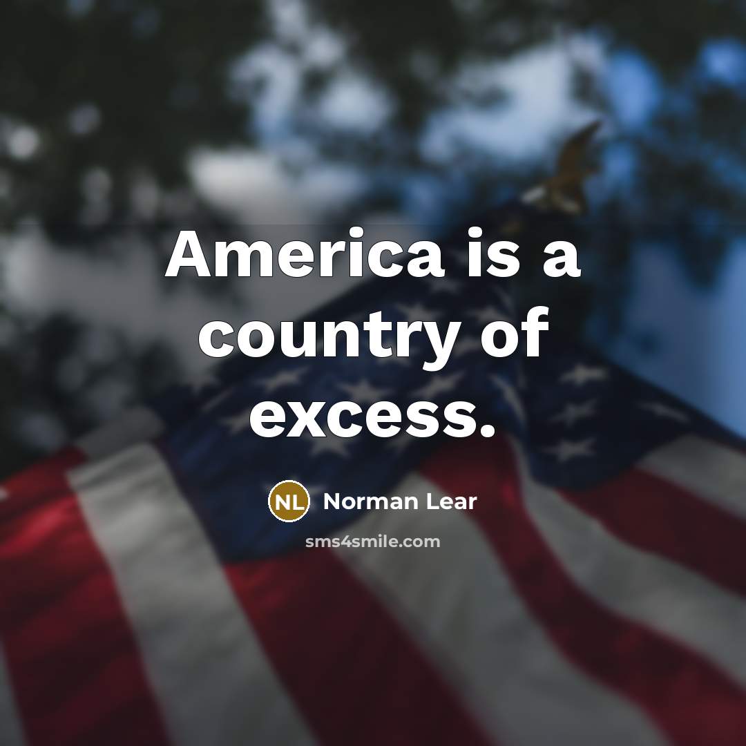 “America is a country of excess.…” quote by Norman Lear