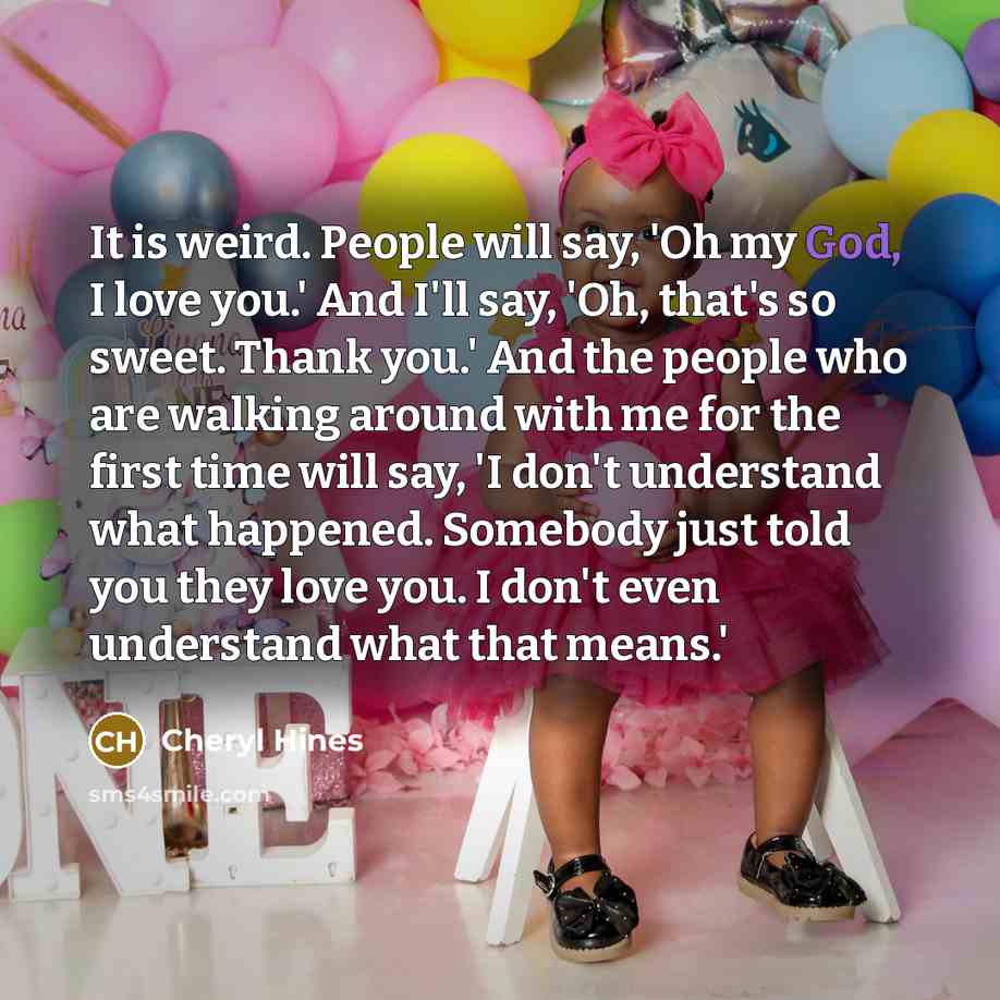 “It is weird. People will say, 'Oh my God, I…” quote by Cheryl Hines