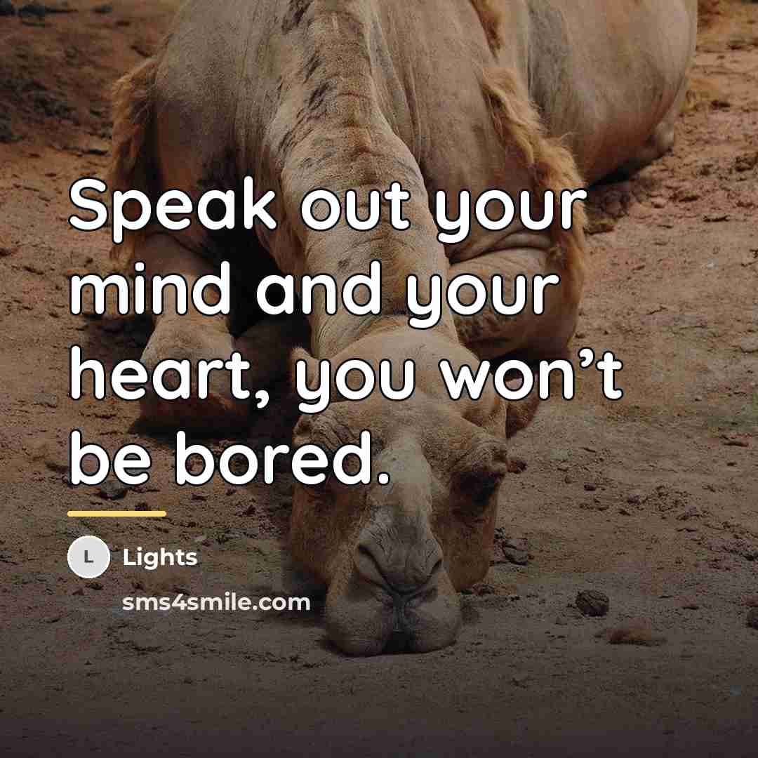 “Speak out your mind and your heart, you won’t be…” quote by Lights