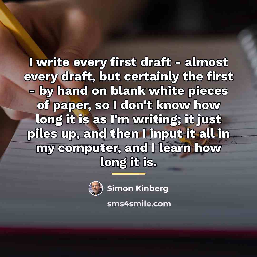 “I write every first draft - almost every draft, but…” quote by Simon Kinberg
