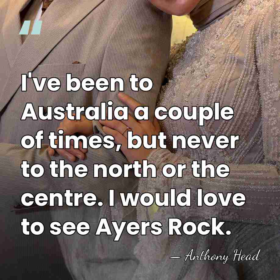 I've been to Australia a couple of times, but never to the&hellip; - Anthony Head
