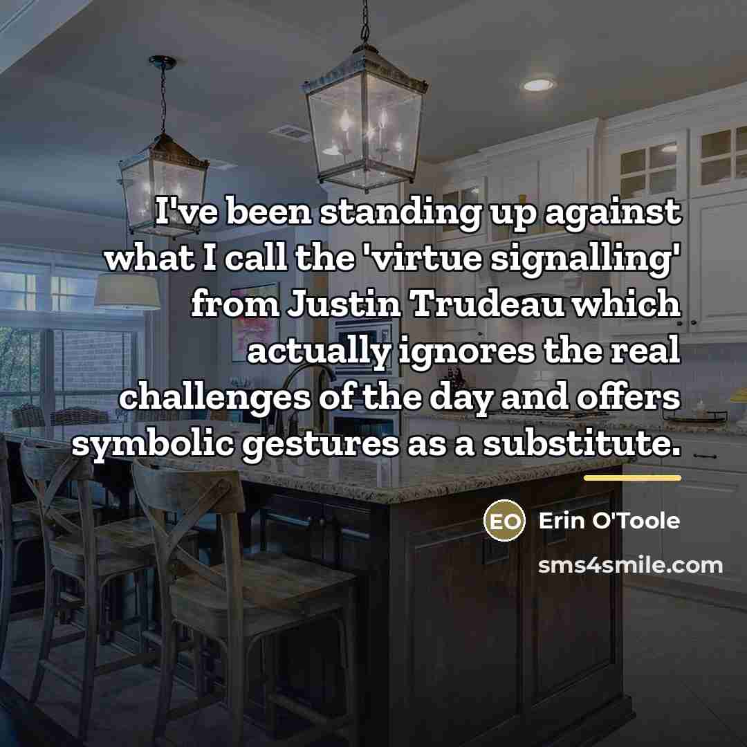 “I've been standing up against what I call the 'virtue…” quote by Erin O'Toole
