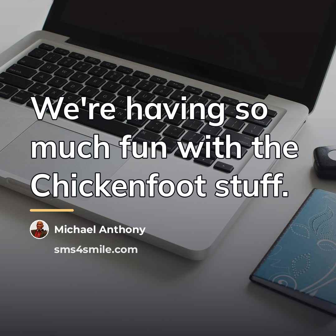 “We're having so much fun with the Chickenfoot stuff.…” quote by Michael Anthony