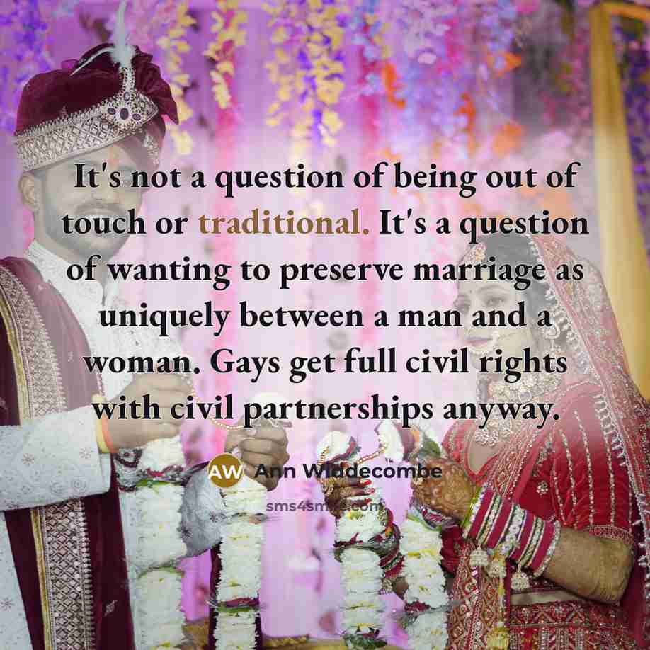 “It's not a question of being out of touch or…” quote by Ann Widdecombe