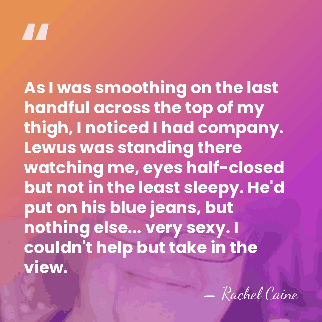 As I was smoothing on the last handful across the top of&hellip; - Rachel Caine