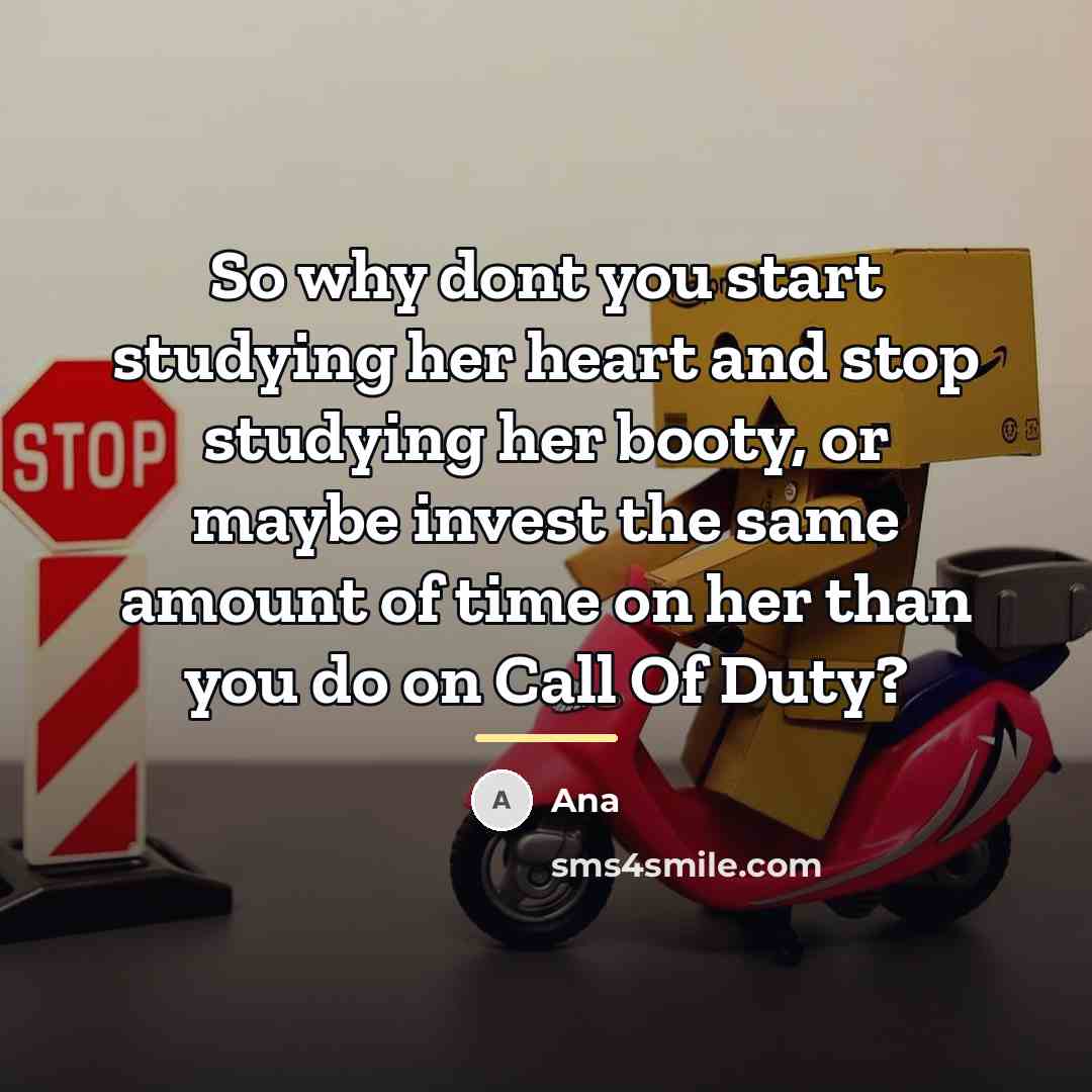 “So why dont you start studying her heart and stop…” quote by Ana