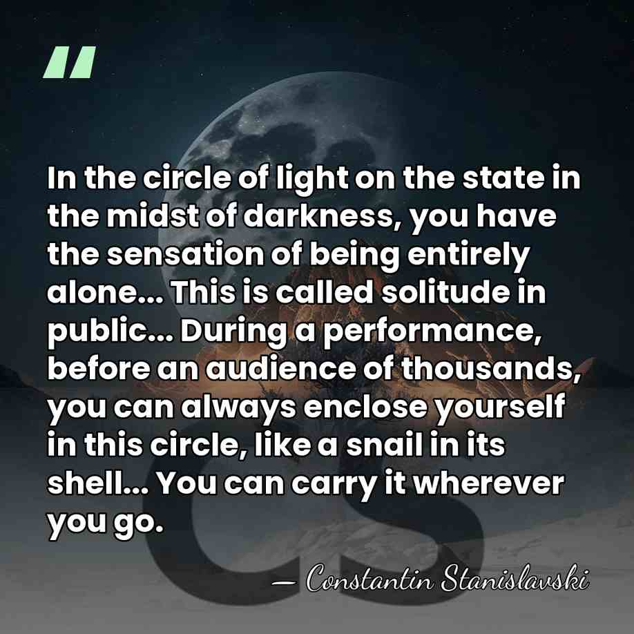 In the circle of light on the state in the midst of&hellip; - Constantin Stanislavski