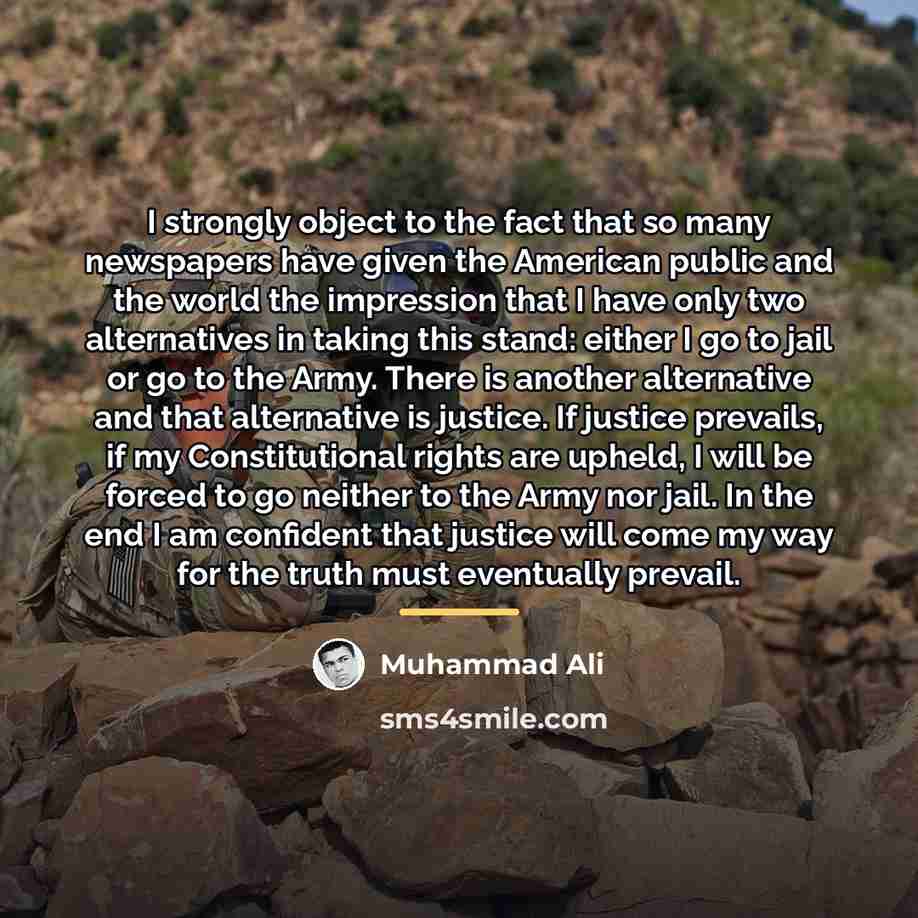 “I strongly object to the fact that so many newspapers…” quote by Muhammad Ali
