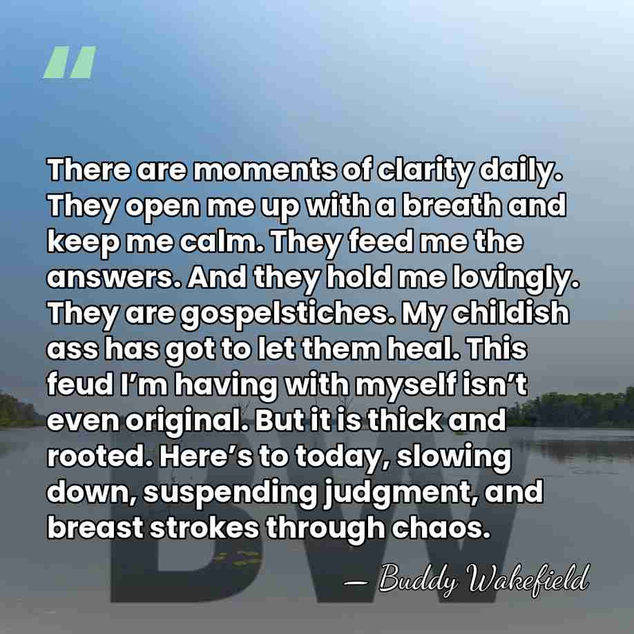 There are moments of clarity daily. They open me up with a&hellip; - Buddy Wakefield