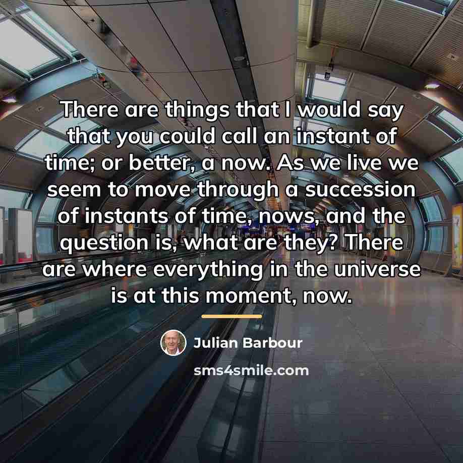 “There are things that I would say that you could…” quote by Julian Barbour