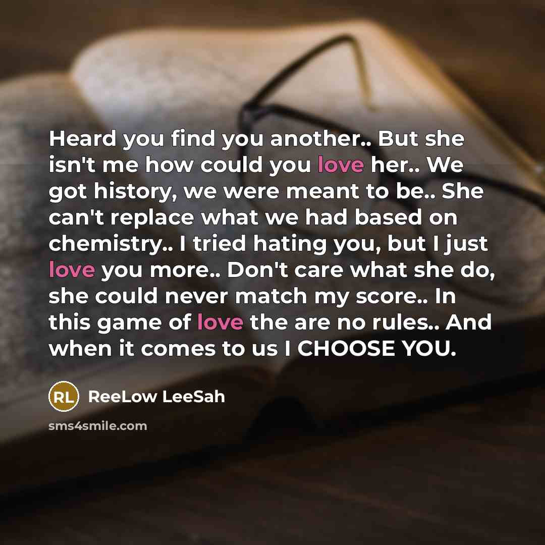 “Heard you find you another.. But she isn't me how…” quote by ReeLow LeeSah