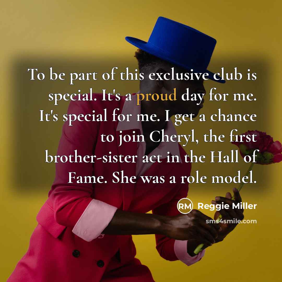 “To be part of this exclusive club is special. It's…” quote by Reggie Miller